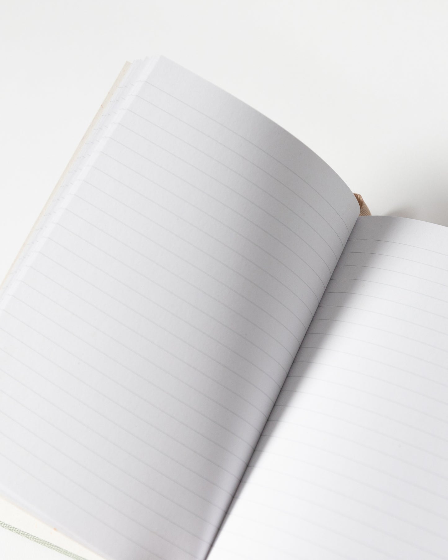 notebook green pastel lined pages