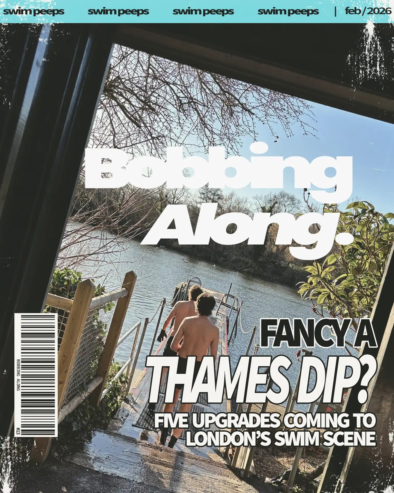 Cover of Swim Peeps February Bobbing Along newsletter