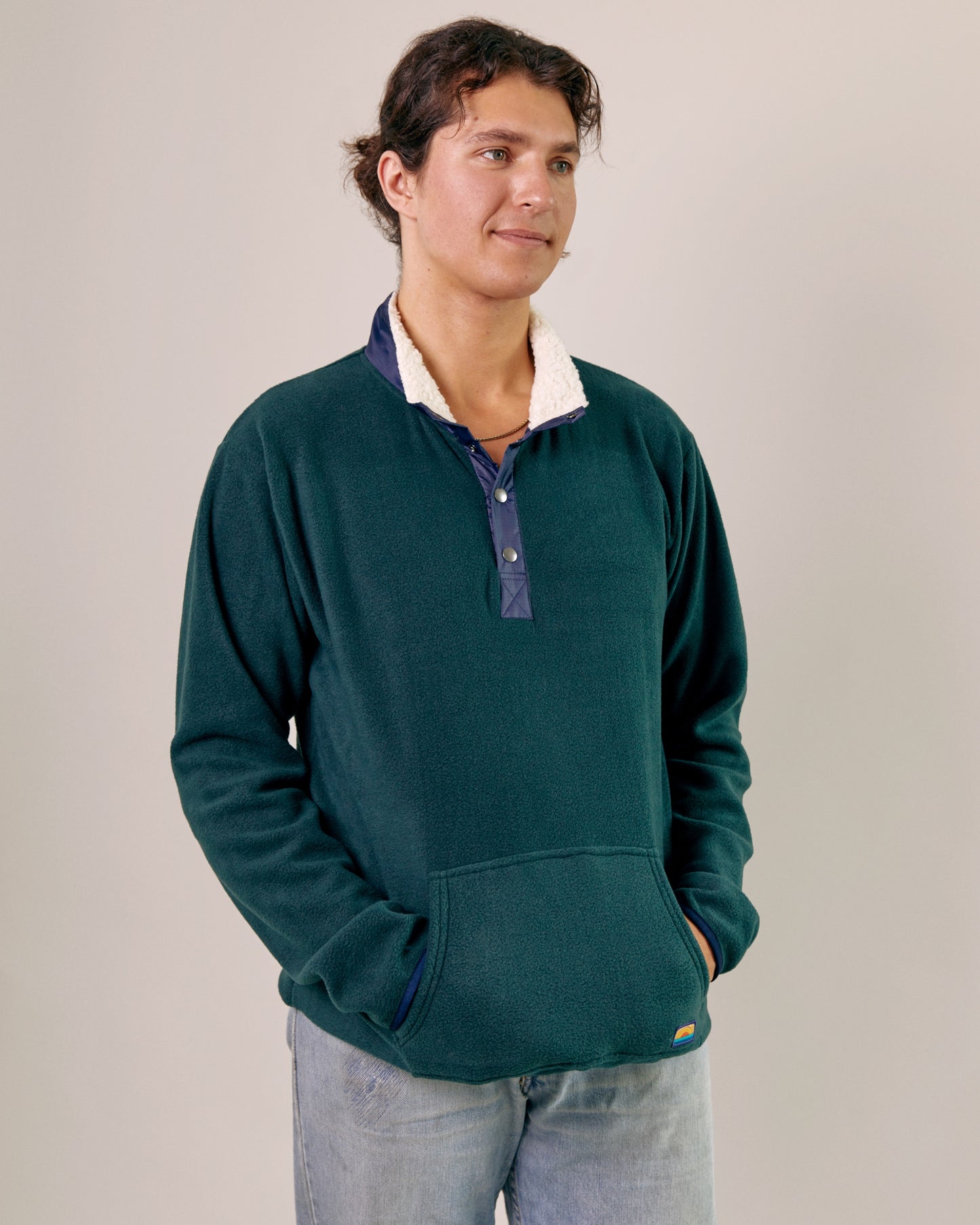 polar fleece green mens