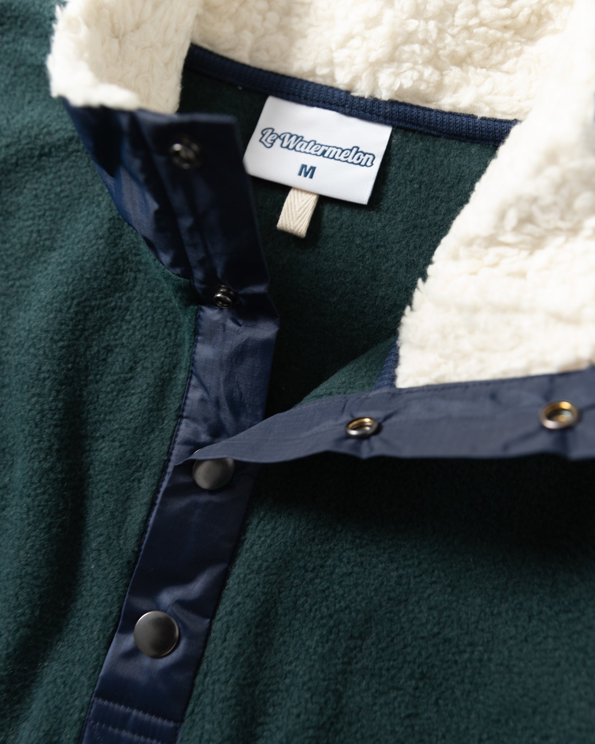 polar fleece green sherpa