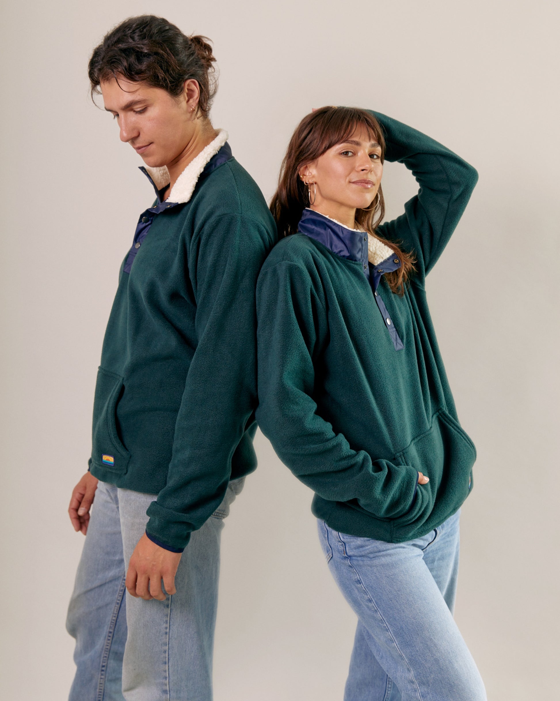 polar fleece green unisex