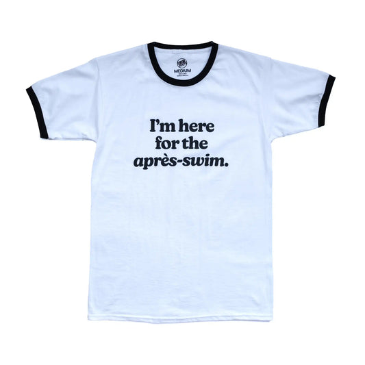 White ringer t-shirt with print