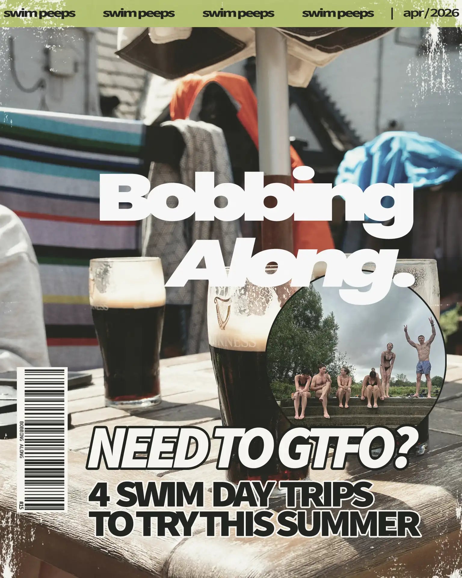 Cover of Swim Peeps Bobbing Along newsletter April 2026 edition
